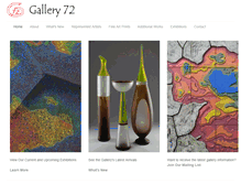 Tablet Screenshot of gallery72.com